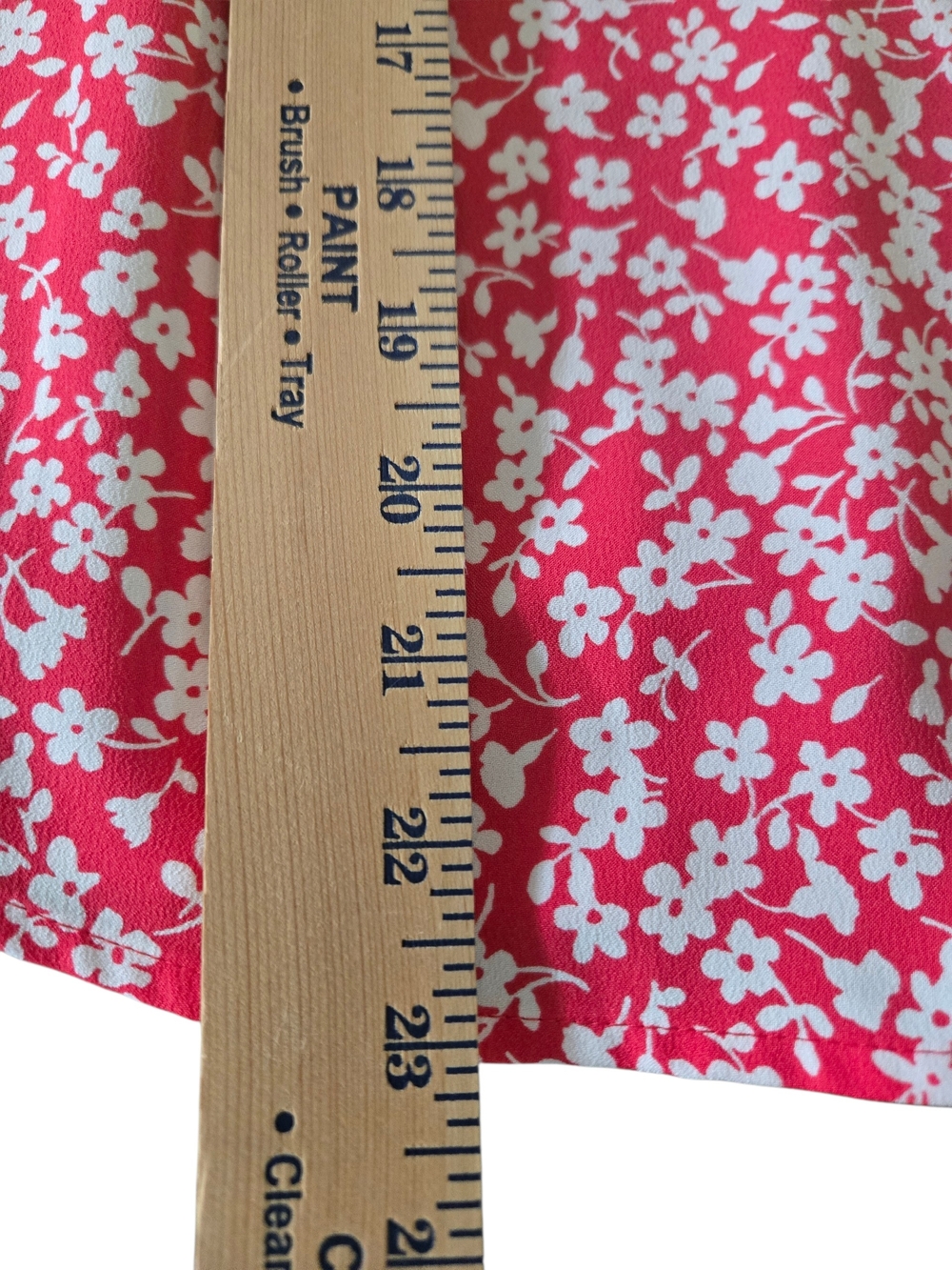 J Crew Red White Floral Scallop Cami Top Womens 0 Adjustable Strap Tank - Picture 6 of 6